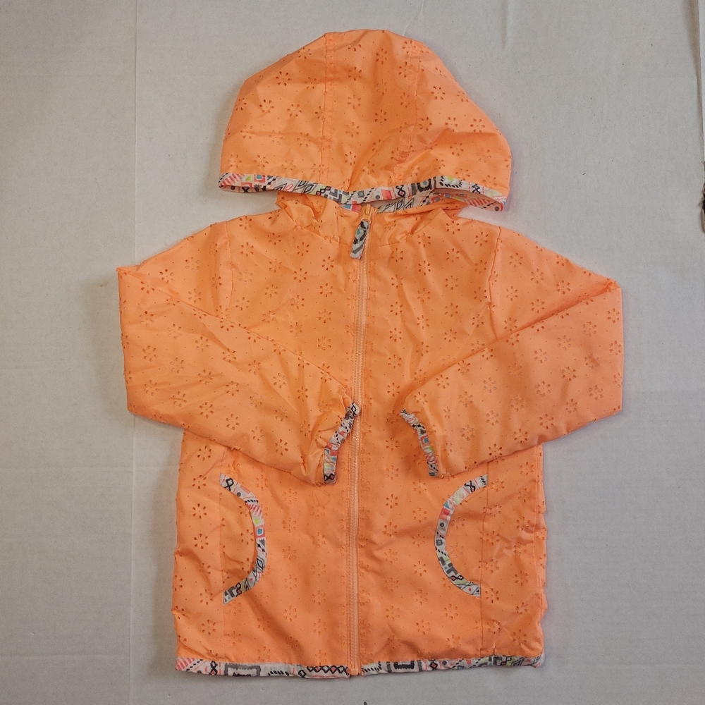 OSHKOSH B'Gosh orange girl light raincoat 4t